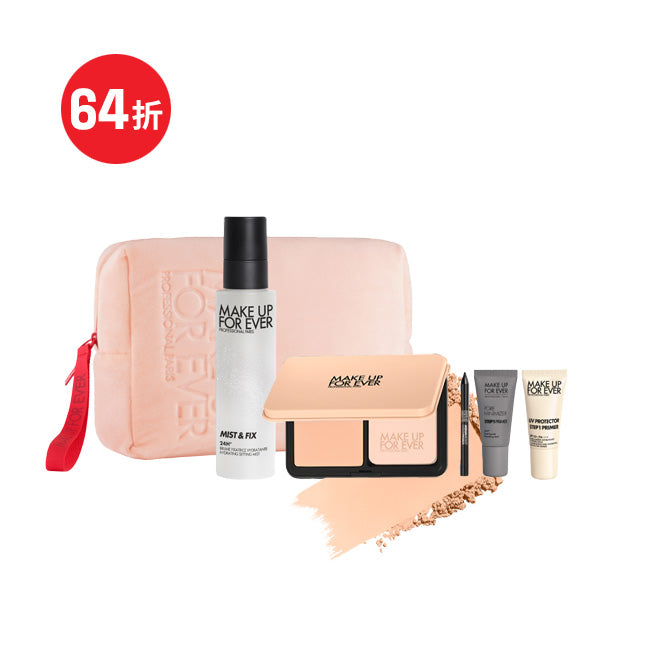 無瑕柔霧粉餅組合