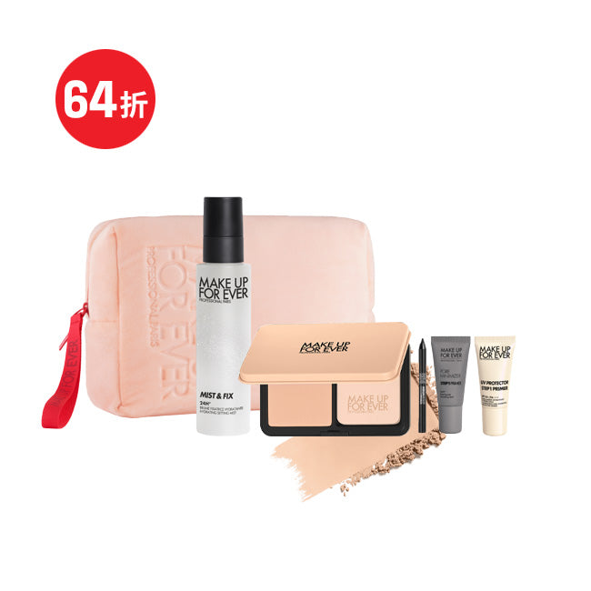 無瑕柔霧粉餅組合